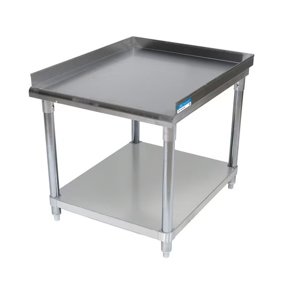 Stainless steel Equipment Stand W/Undershelf, 3 Sided 2